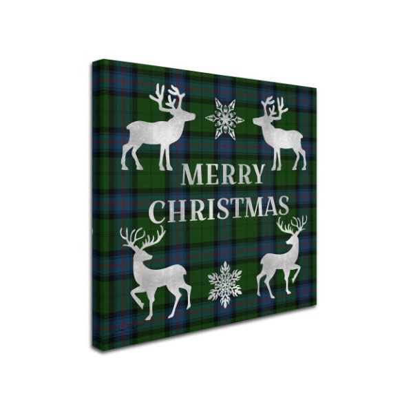 Jean Plout ' Merry Christmas Plaid 5' Canvas Art,24x24